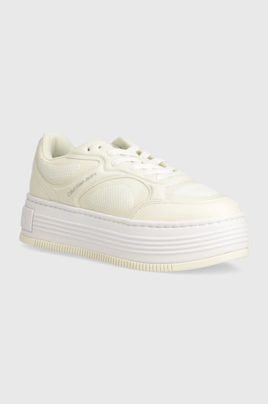 CALVIN KLEIN JEANS Маратонки BOLD PLATF LOW LACE MIX IN MTL