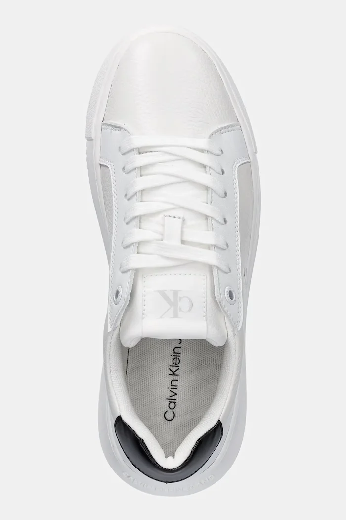 CALVIN KLEIN JEANS Маратонки CHUNKY CUPSOLE LOW MG в бяло YW0YW01769