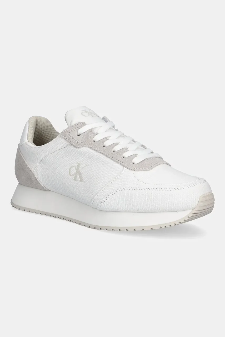 CALVIN KLEIN JEANS Маратонки RUNNER SOCK LACEUP MG CANVAS