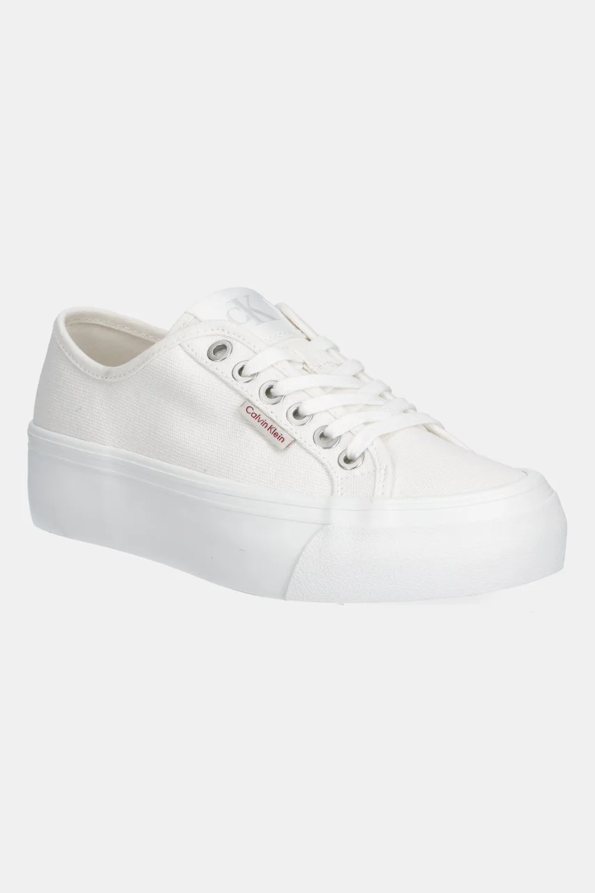 CALVIN KLEIN JEANS Ниски кецове VULC FLATFORM CTN LOGO TAG