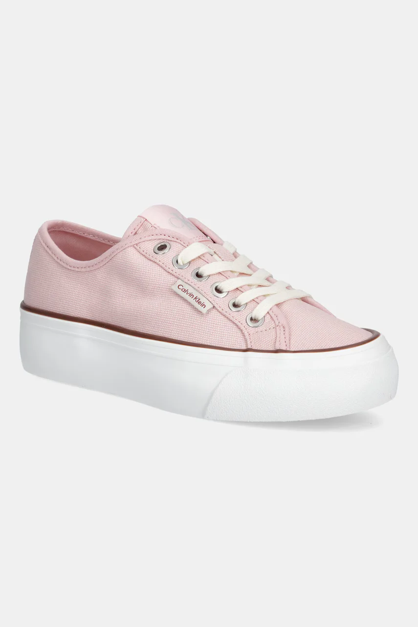 CALVIN KLEIN JEANS Ниски кецове VULC FLATFORM CTN LOGO TAG