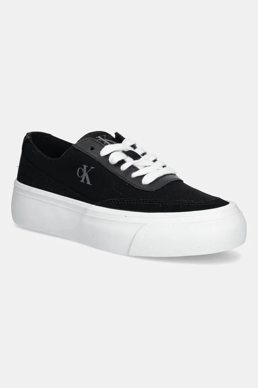 CALVIN KLEIN JEANS Ниски кецове VULC FLATFORM LOW CV MIX MG