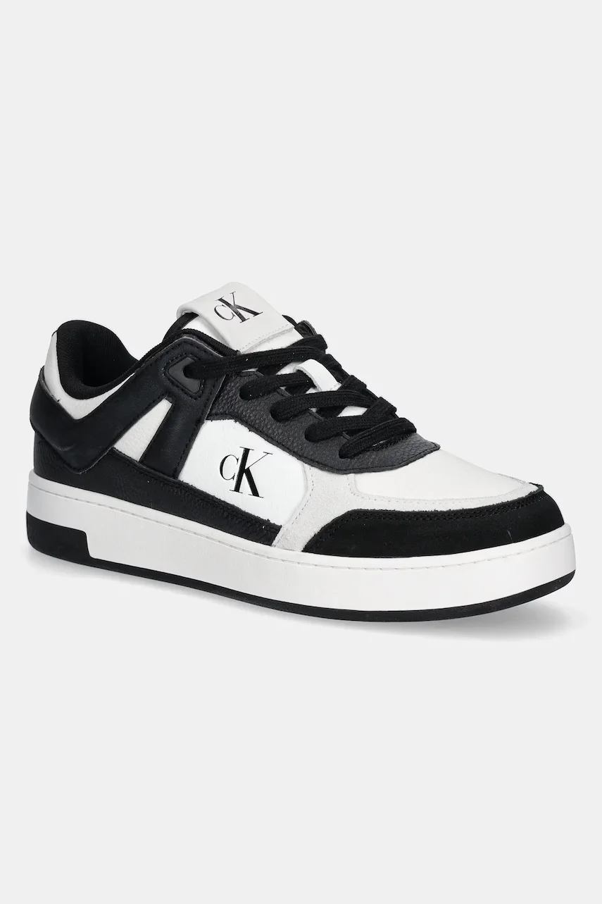 CALVIN KLEIN JEANS Обувки BASKET CUP LOW LACEUP LTH MIX