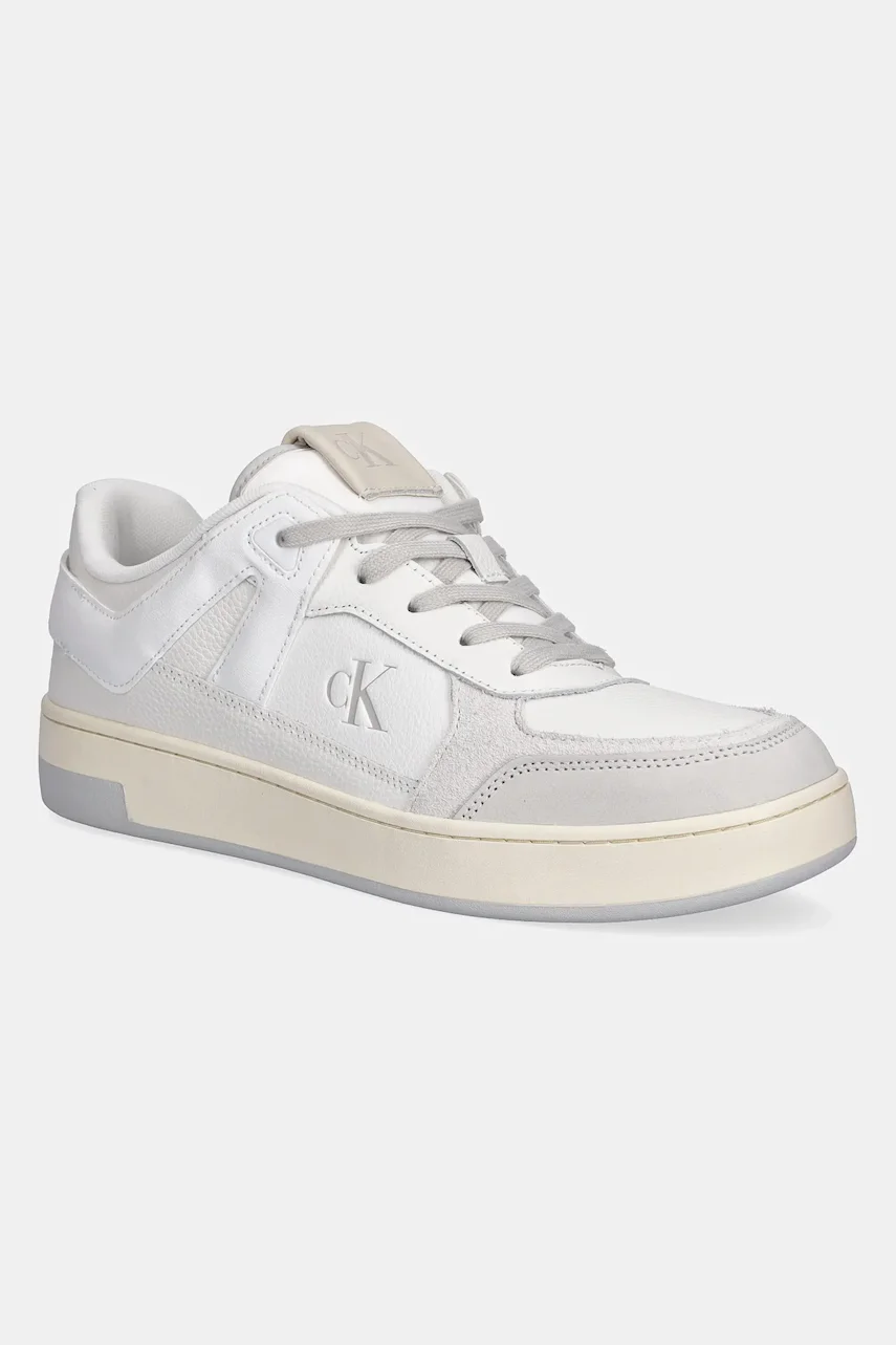 CALVIN KLEIN JEANS Обувки BASKET CUP LOW LACEUP LTH MIX