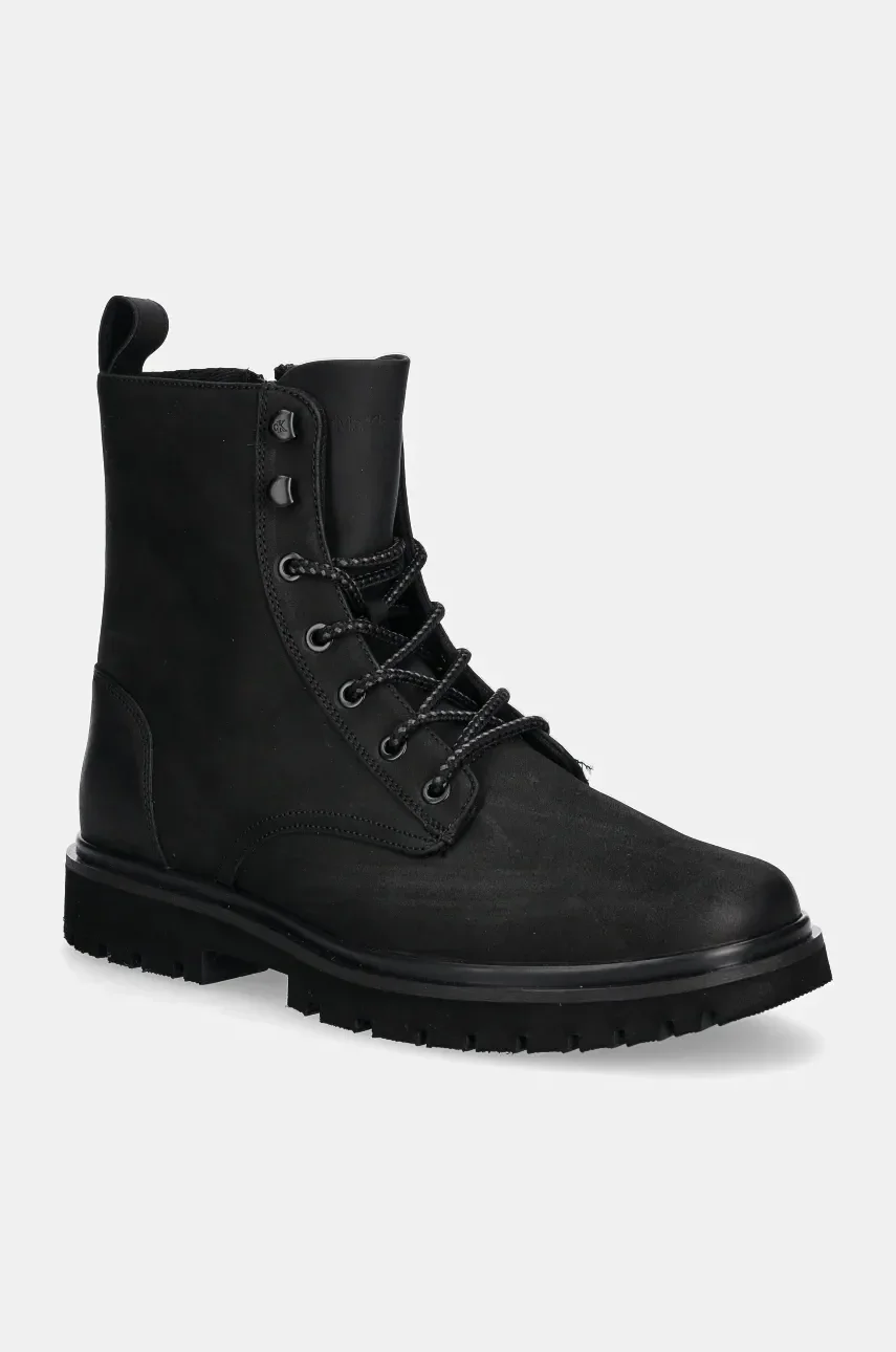 CALVIN KLEIN JEANS Обувки EVA BOOT MID LACEUP REBELLIOUS