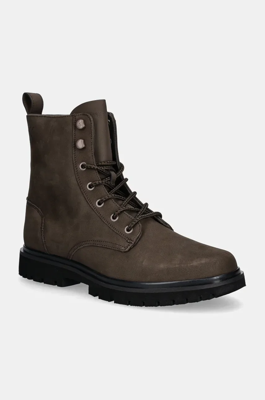 CALVIN KLEIN JEANS Обувки EVA BOOT MID LACEUP REBELLIOUS