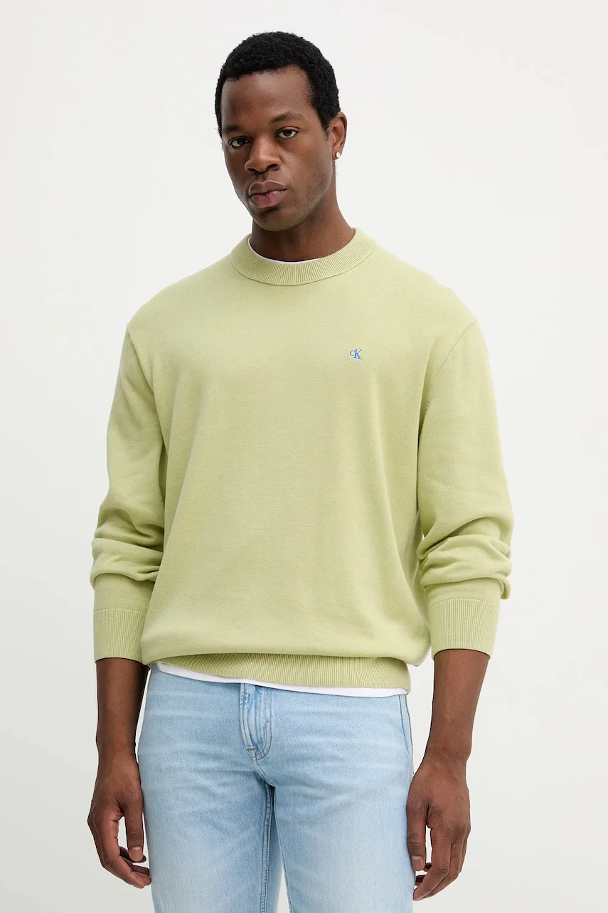 CALVIN KLEIN JEANS Памучен пуловер