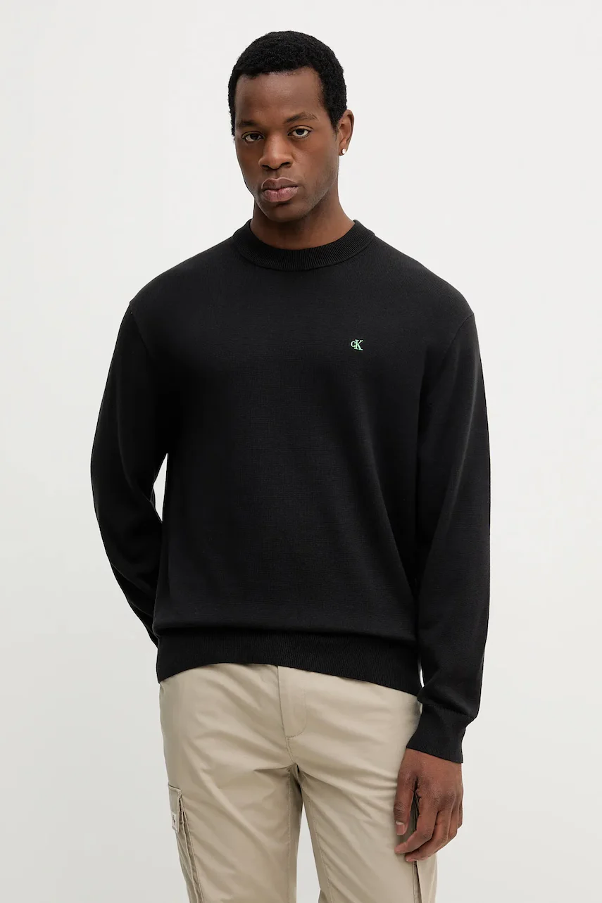 CALVIN KLEIN JEANS Памучен пуловер