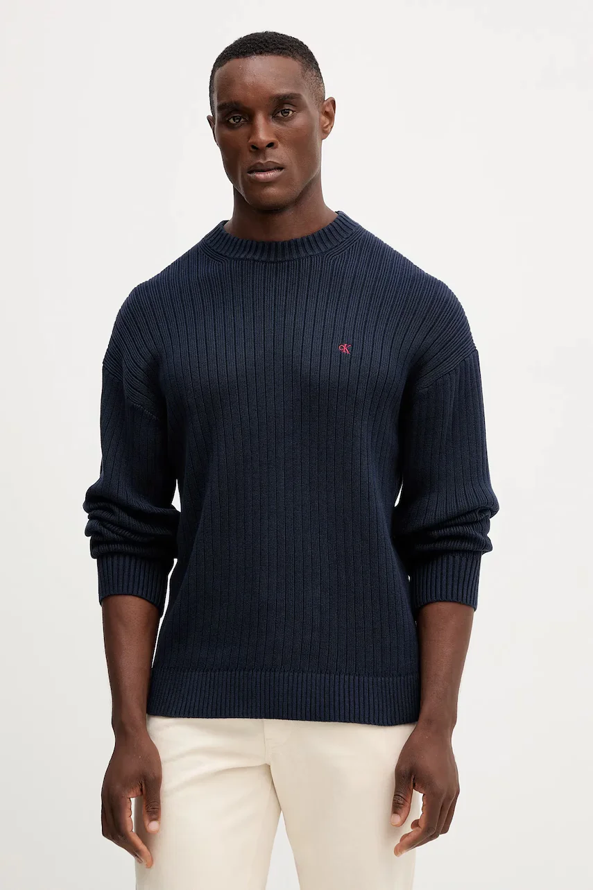 CALVIN KLEIN JEANS Памучен пуловер
