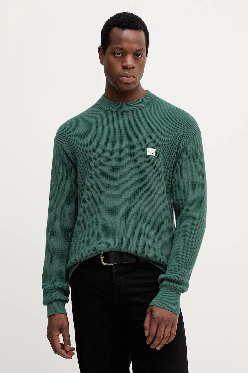 CALVIN KLEIN JEANS Памучен пуловер