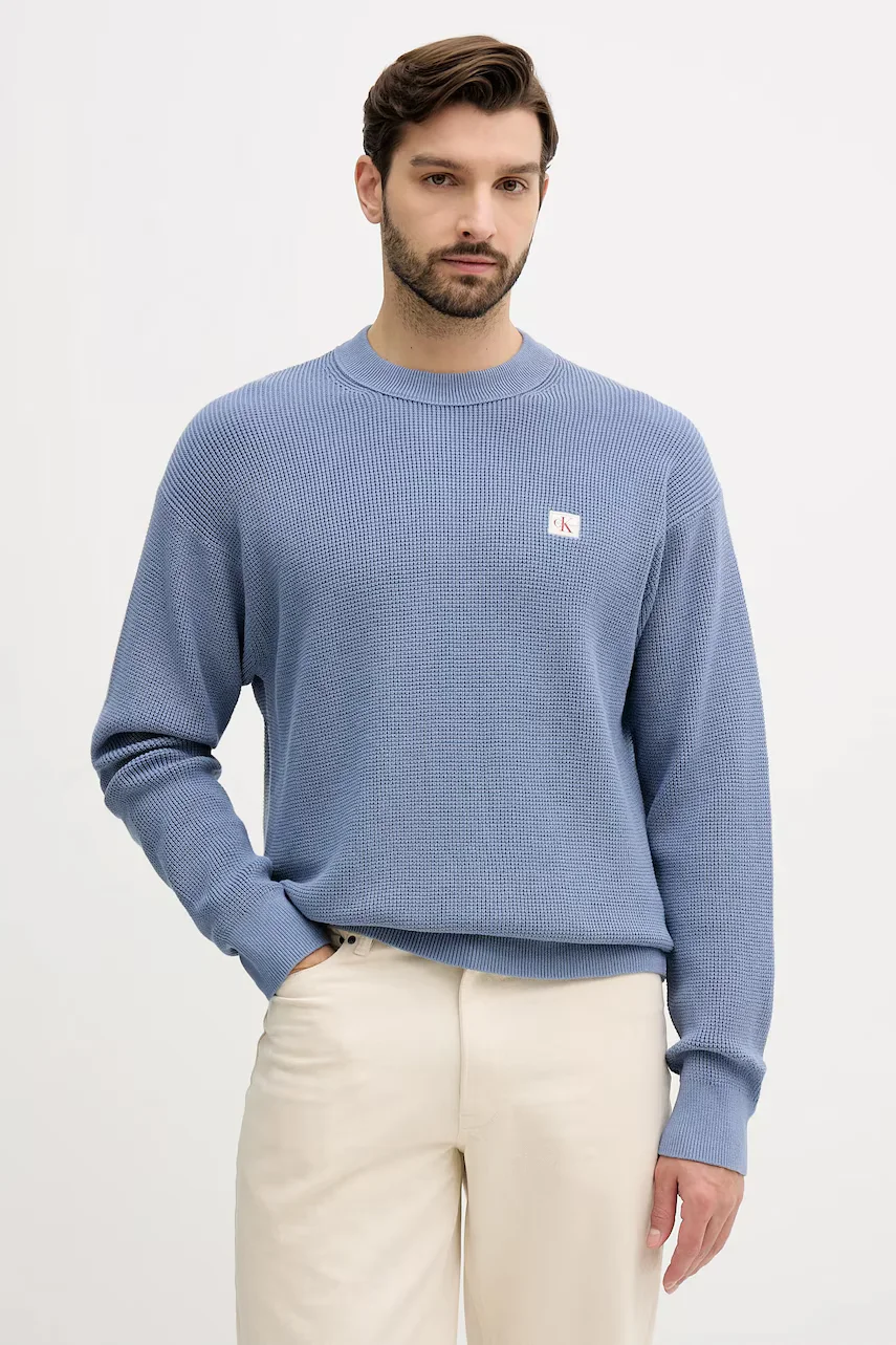 CALVIN KLEIN JEANS Памучен пуловер