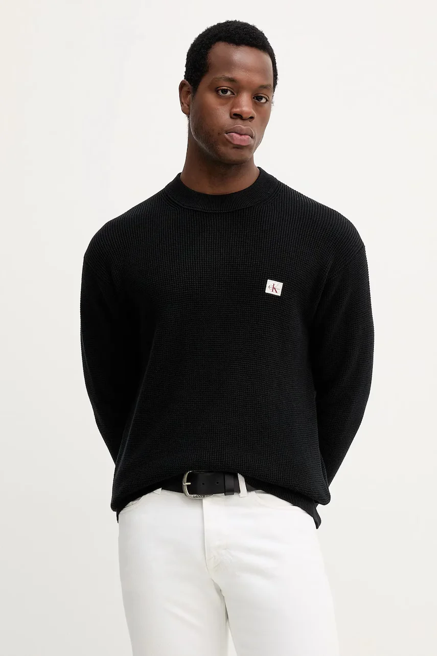 CALVIN KLEIN JEANS Памучен пуловер