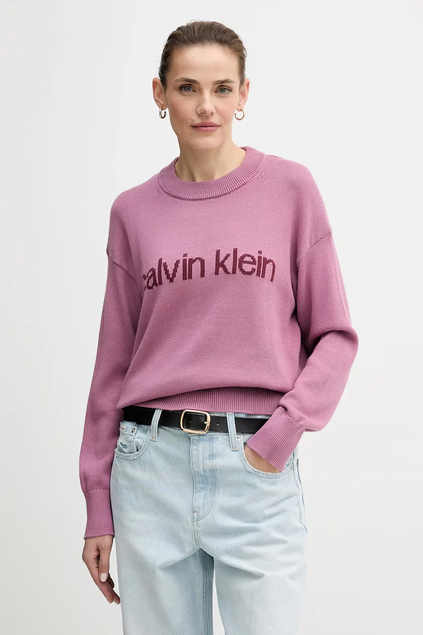 CALVIN KLEIN JEANS Памучен пуловер