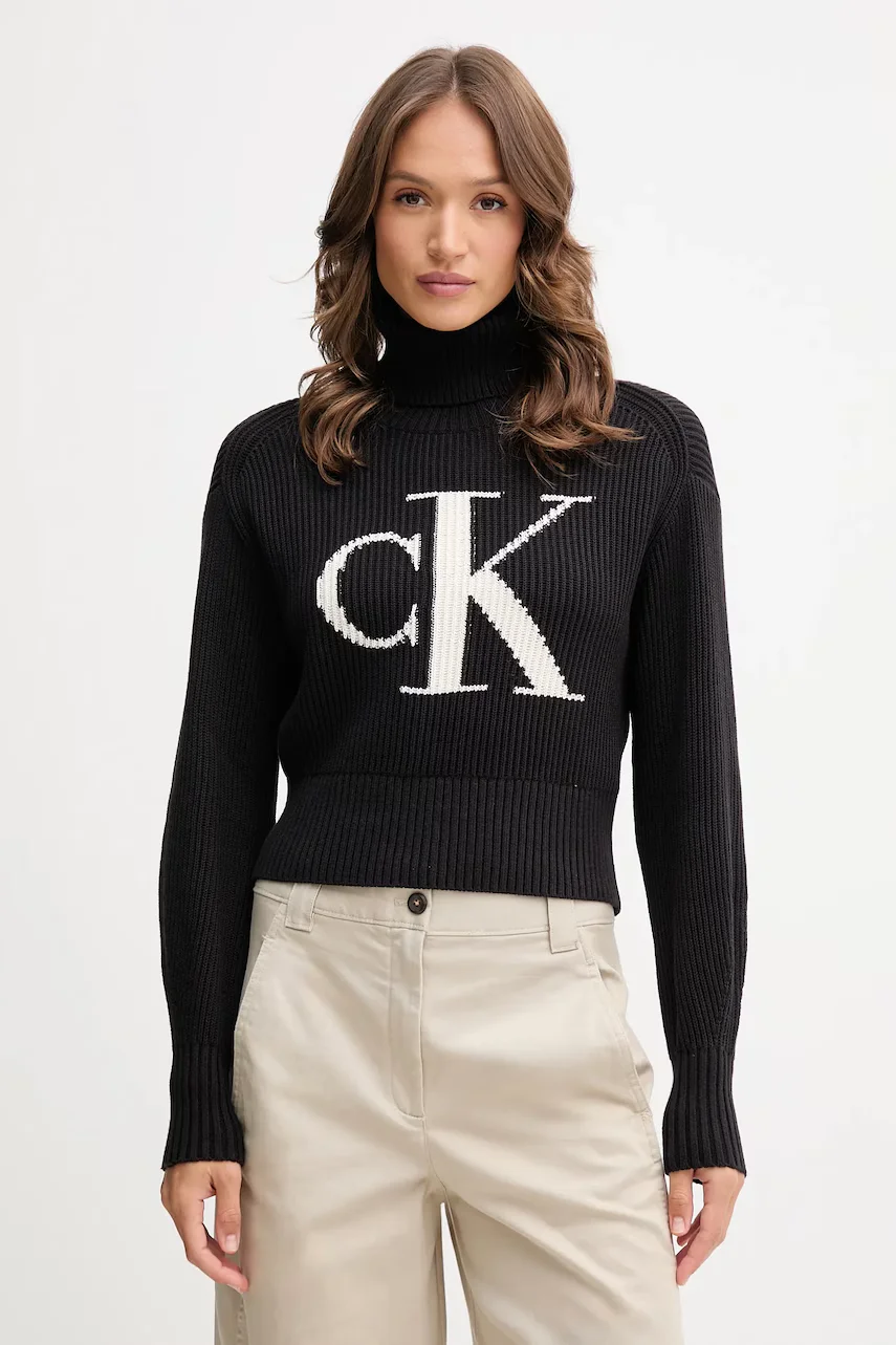 CALVIN KLEIN JEANS Памучен пуловер