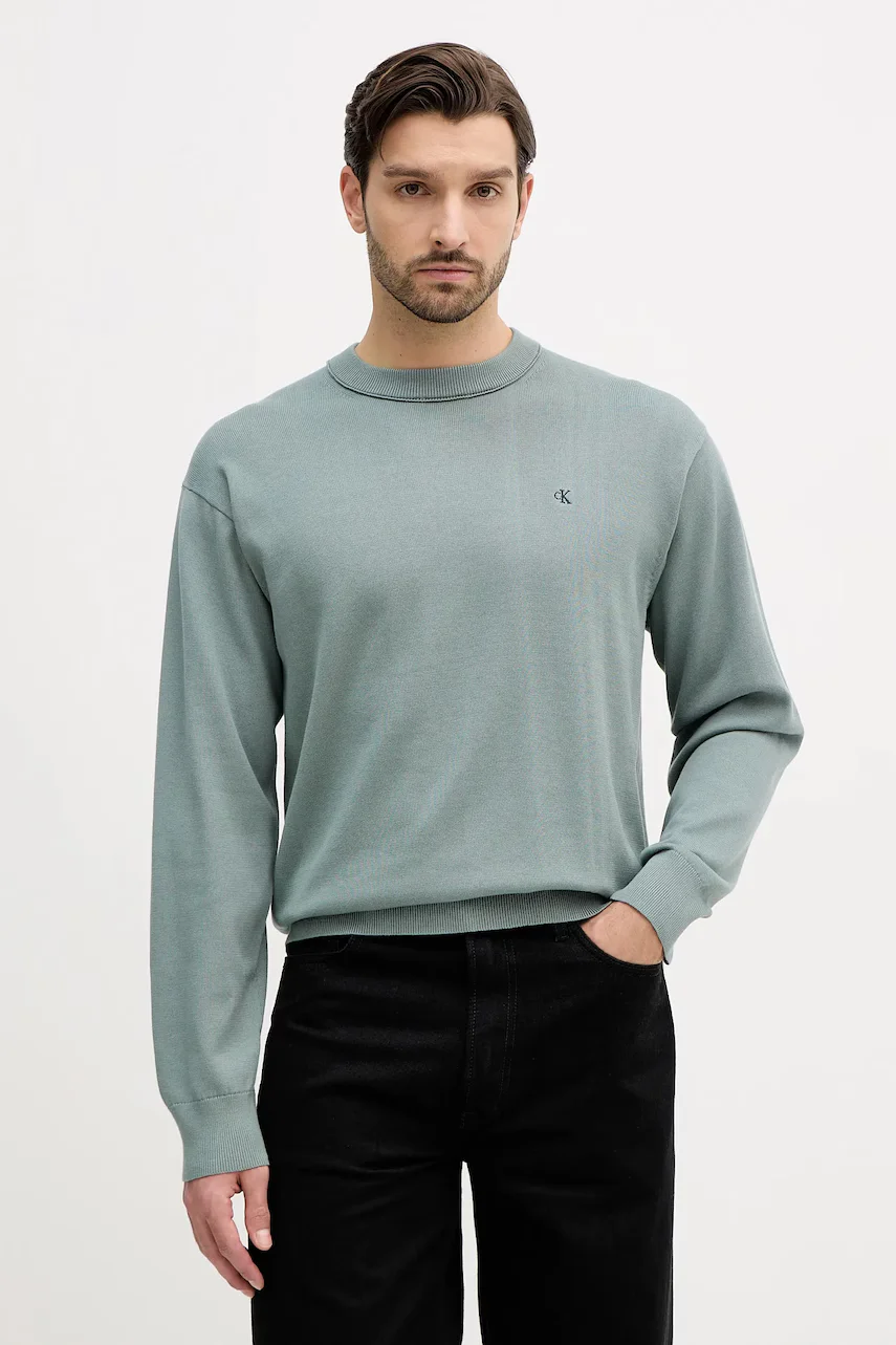 CALVIN KLEIN JEANS Памучен пуловер