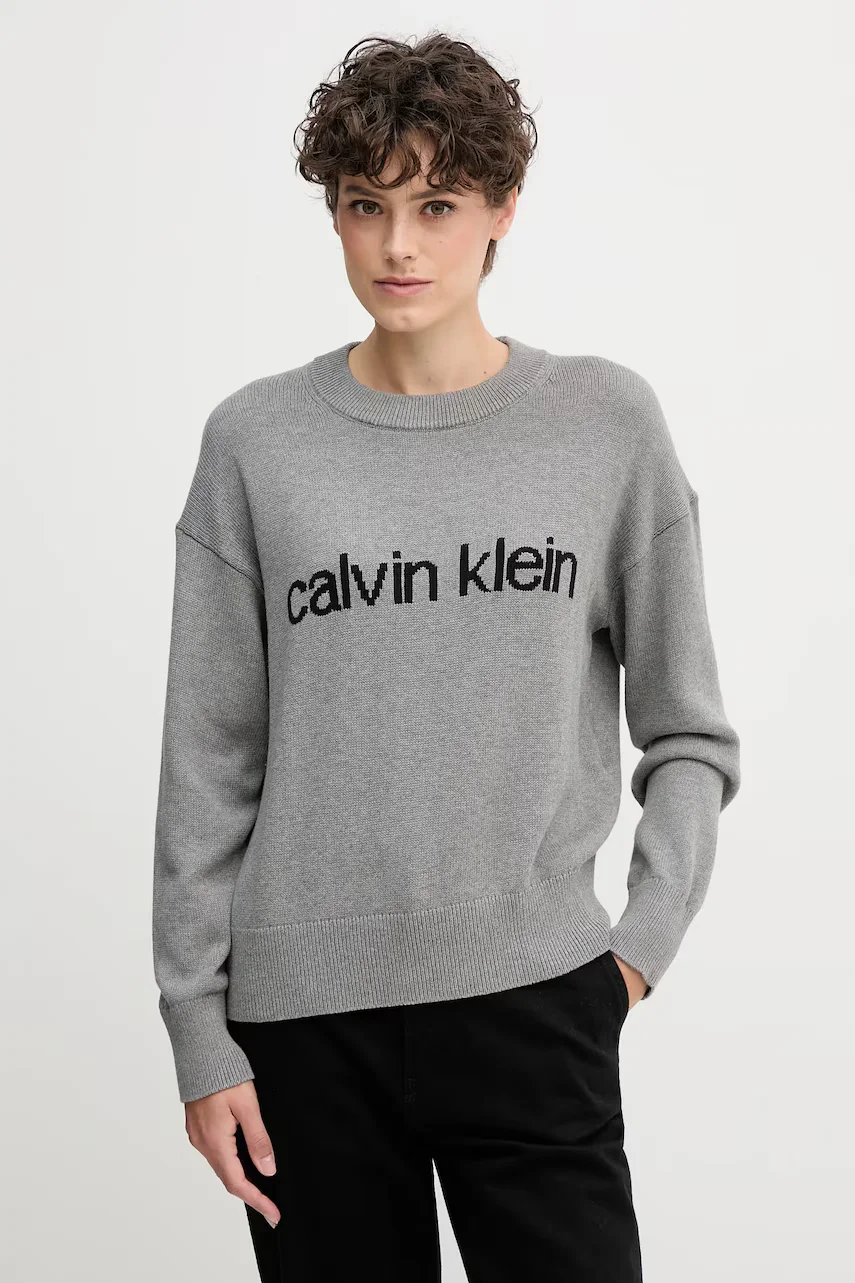 CALVIN KLEIN JEANS Памучен пуловер