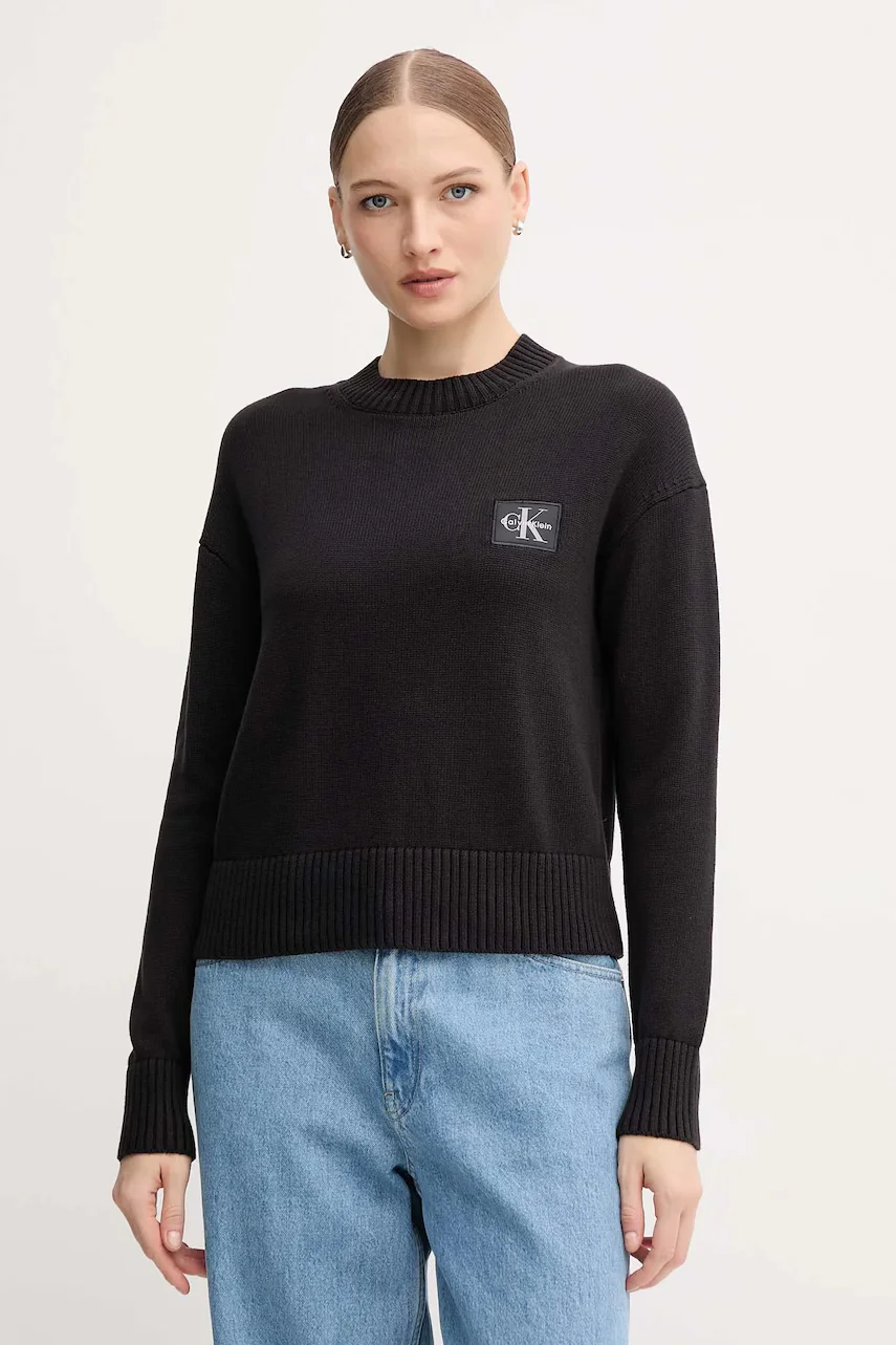 CALVIN KLEIN JEANS Памучен пуловер