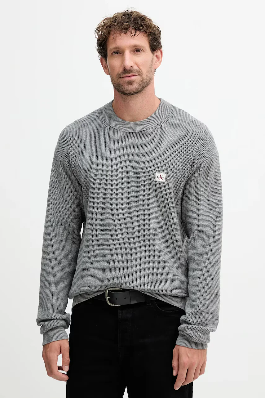 CALVIN KLEIN JEANS Памучен пуловер