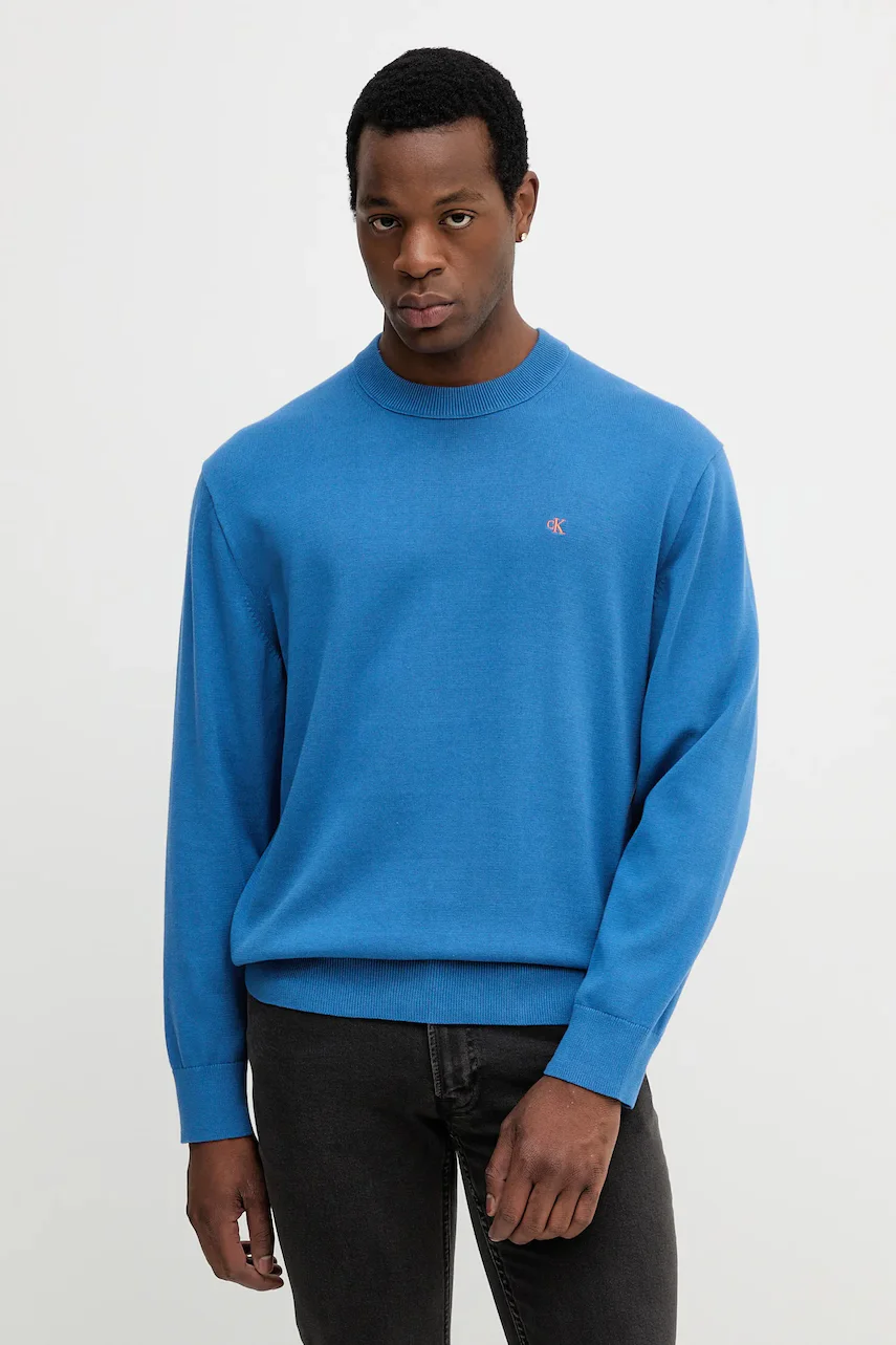 CALVIN KLEIN JEANS Памучен пуловер