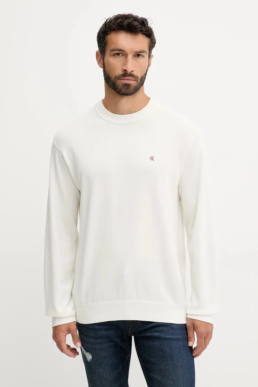 CALVIN KLEIN JEANS Памучен пуловер