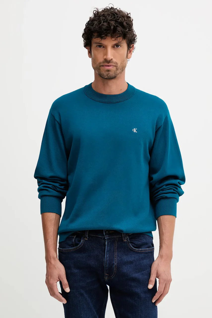 CALVIN KLEIN JEANS Памучен пуловер