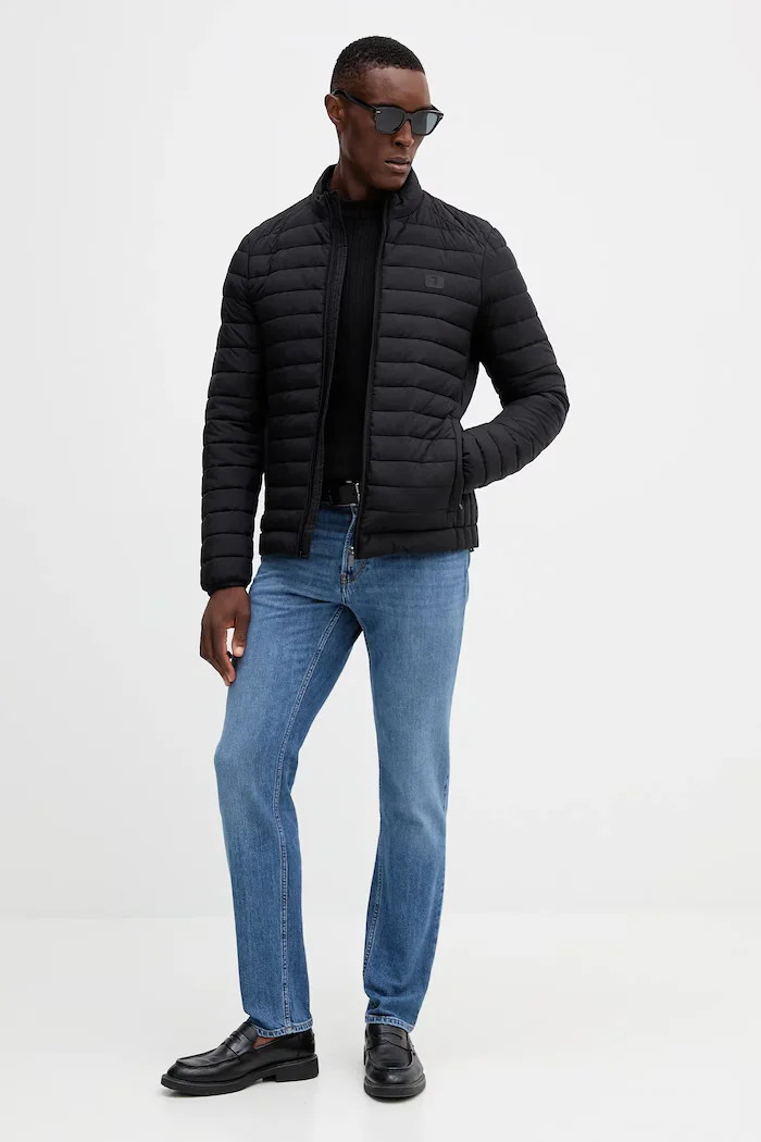 CALVIN KLEIN JEANS Памучен пуловер мъжки в черно LV04RD314G
