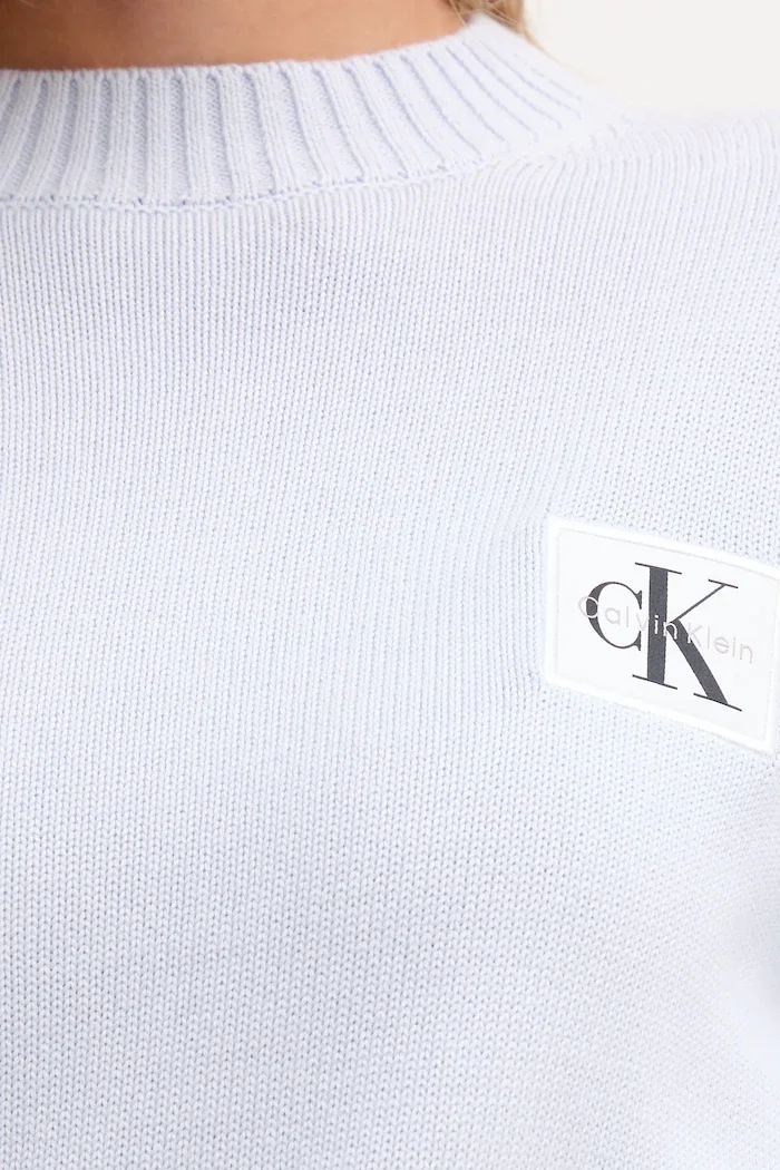 CALVIN KLEIN JEANS Памучен пуловер в синьо LV047D351G