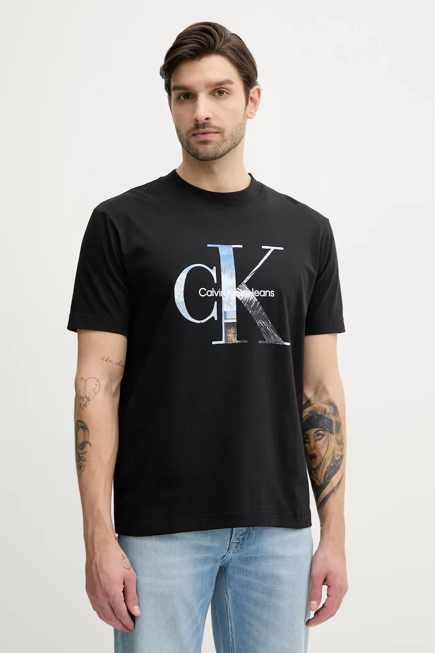 CALVIN KLEIN JEANS Памучна тениска