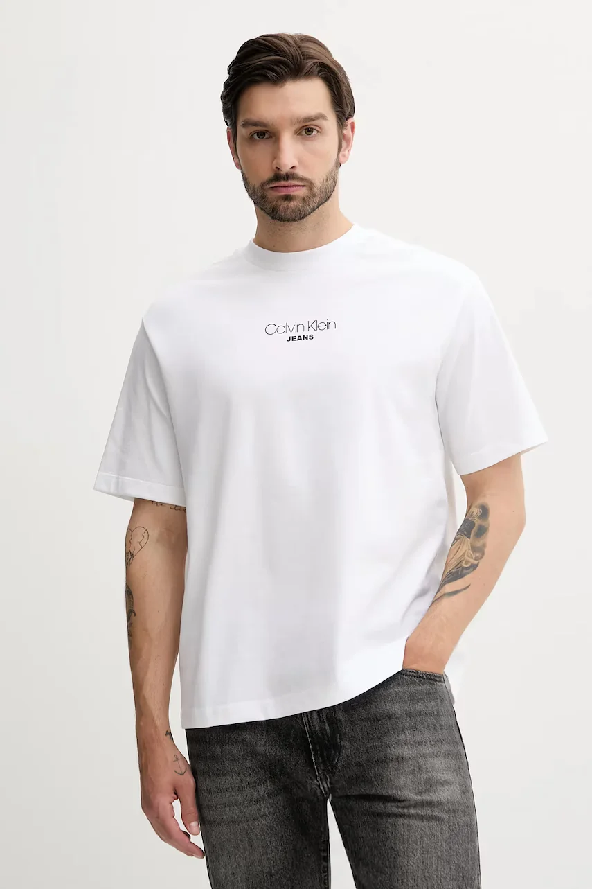 CALVIN KLEIN JEANS Памучна тениска