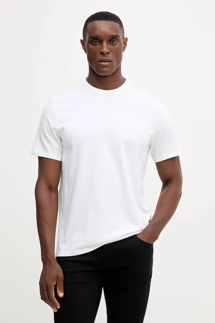 CALVIN KLEIN JEANS Памучна тениска (2 броя) в черно с изчистен дизайн LV04RD001G