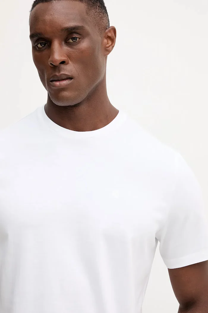 CALVIN KLEIN JEANS Памучна тениска (2 броя) в черно с изчистен дизайн LV04RD001G