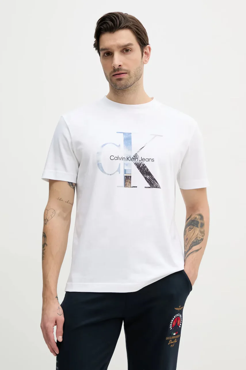 CALVIN KLEIN JEANS Памучна тениска