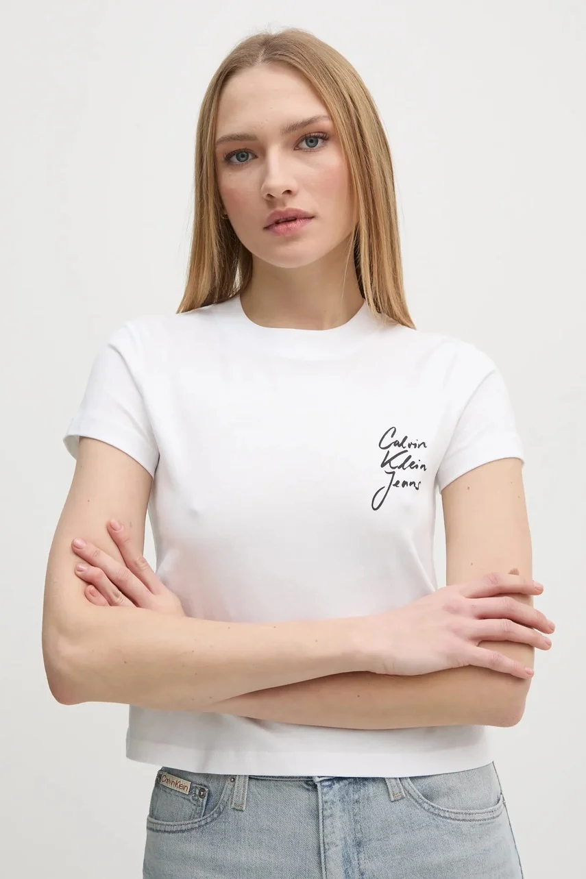 CALVIN KLEIN JEANS Памучна тениска