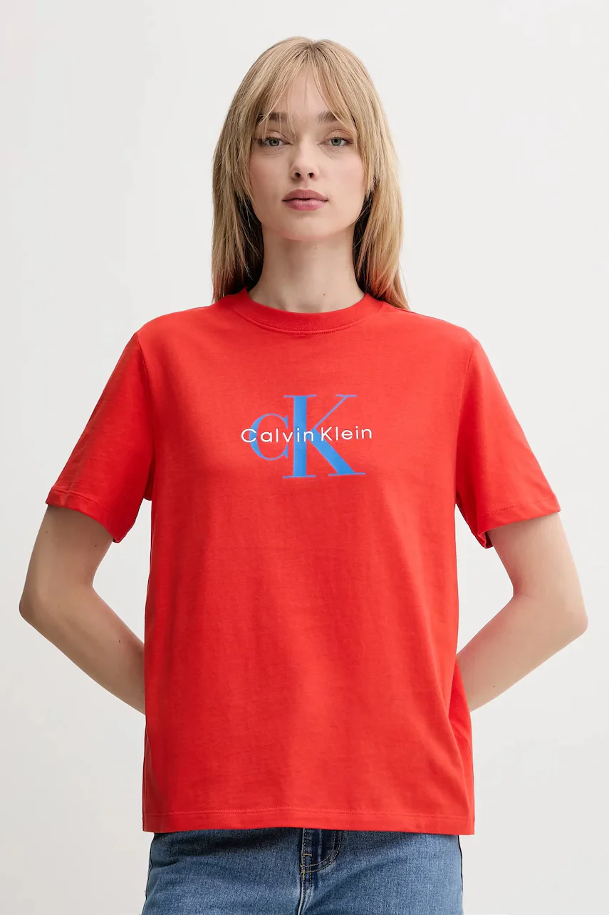 CALVIN KLEIN JEANS Памучна тениска