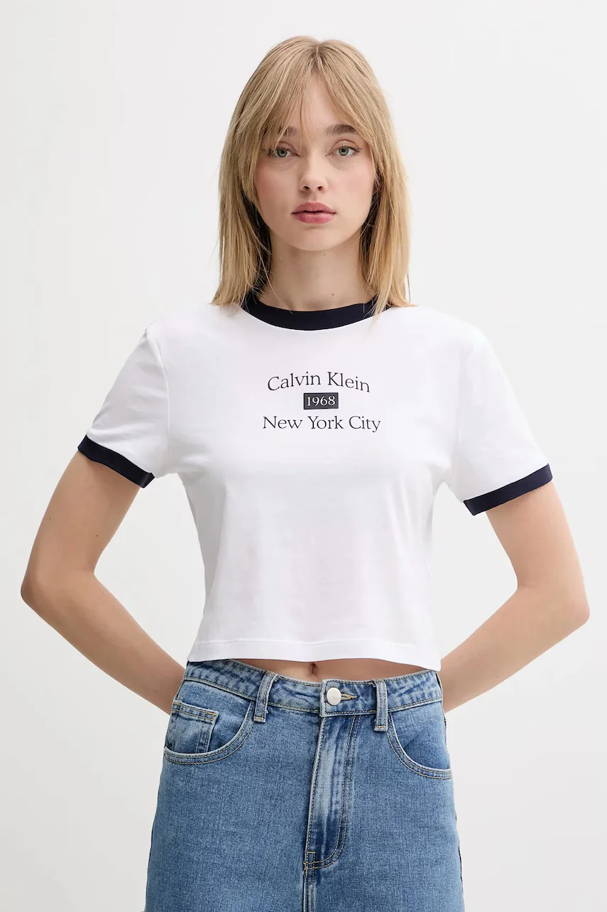 CALVIN KLEIN JEANS Памучна тениска