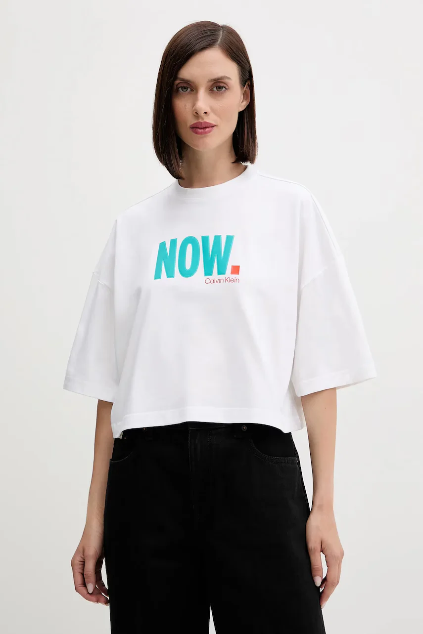 CALVIN KLEIN JEANS Памучна тениска