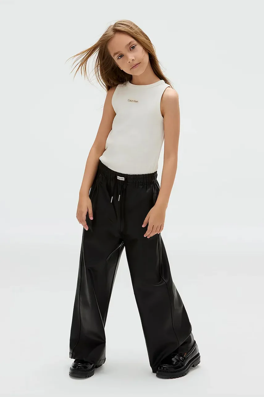 CALVIN KLEIN JEANS Панталон FAUX LEATHER
