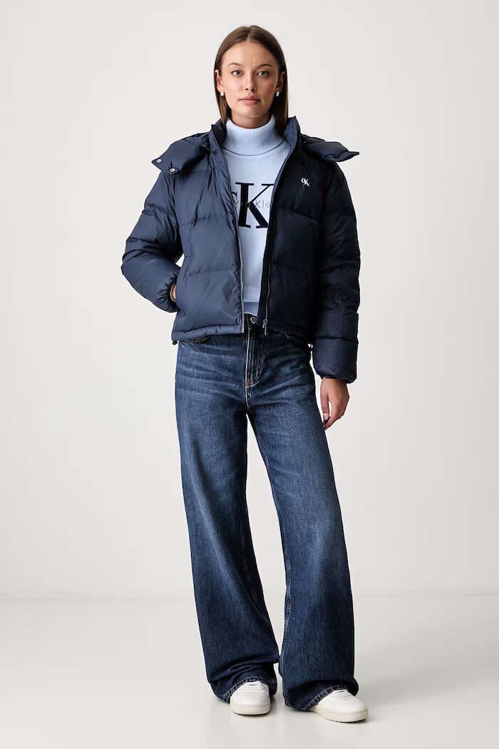 CALVIN KLEIN JEANS поло дамско от памук синьо LV047H329G