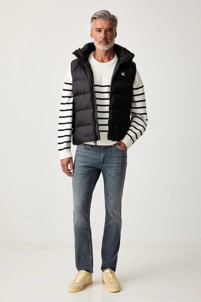 CALVIN KLEIN JEANS пухен елек мъжки черен LV04RG514G
