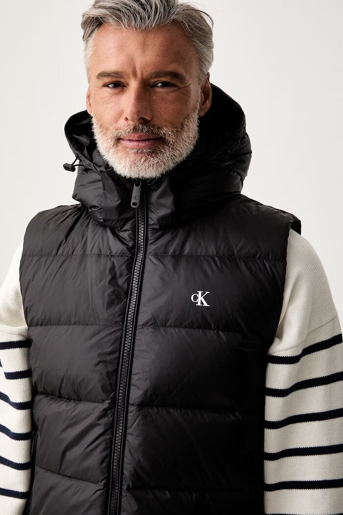 CALVIN KLEIN JEANS пухен елек мъжки черен LV04RG514G