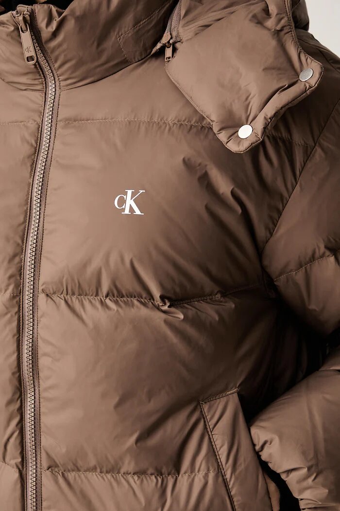 CALVIN KLEIN JEANS пухено яке дамско кафяво LV047H500G