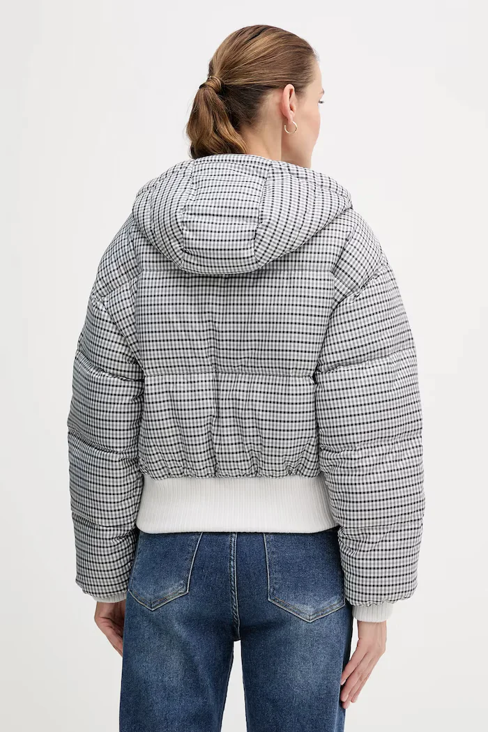 CALVIN KLEIN JEANS Пухено яке в сиво зимен модел LV044D516G