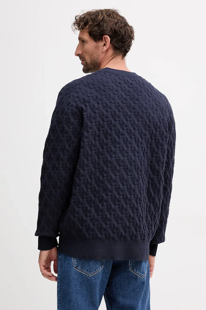 CALVIN KLEIN JEANS Пуловер мъжки в тъмносиньо LV04RC359G
