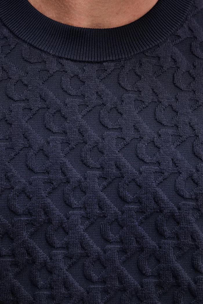 CALVIN KLEIN JEANS Пуловер мъжки в тъмносиньо LV04RC359G