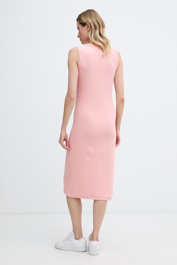 CALVIN KLEIN JEANS рокля от памук с еластан розова LV047G209G