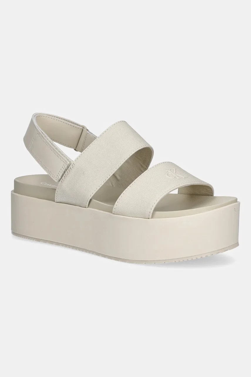 CALVIN KLEIN JEANS Сандали FLATFORM SANDAL SLING IN