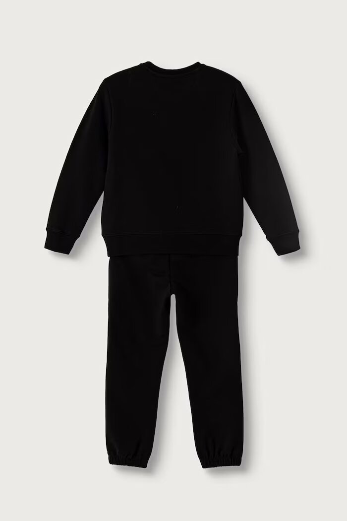 CALVIN KLEIN JEANS спортен комплект анцуг за деца с памук черен IN0IN00353