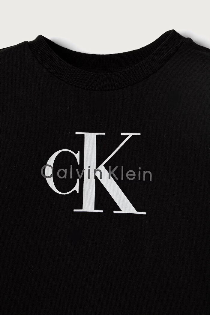 CALVIN KLEIN JEANS спортен комплект анцуг за деца с памук черен IN0IN00353