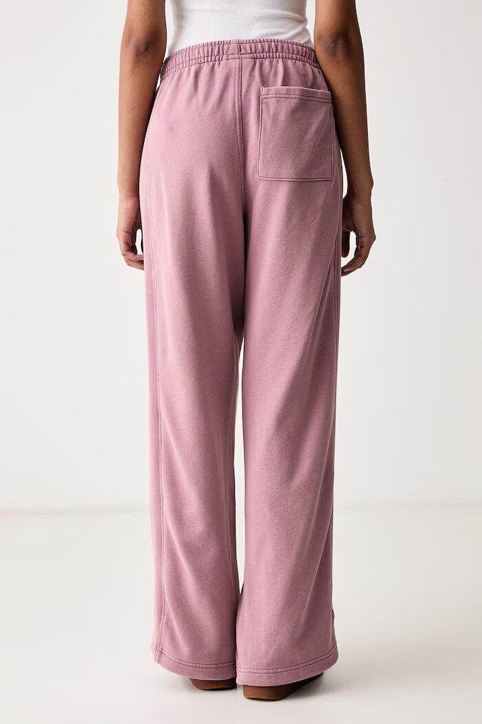 CALVIN KLEIN JEANS спортен панталон дамски с памук розов с висока талия LV047H224G