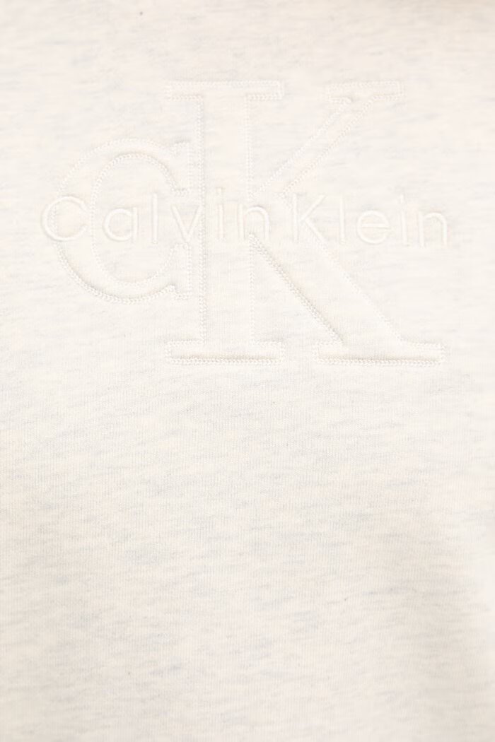 CALVIN KLEIN JEANS суичър дамски от памук бежов LV047F204G